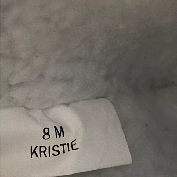 KHOMBU KRISTIE Brown Suede Sherpa Lined Nordic Knit Snow Duck Boots Size 8 - Picture 13 of 13